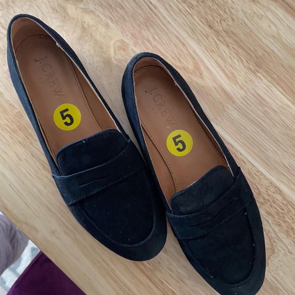 J. Crew black loafers